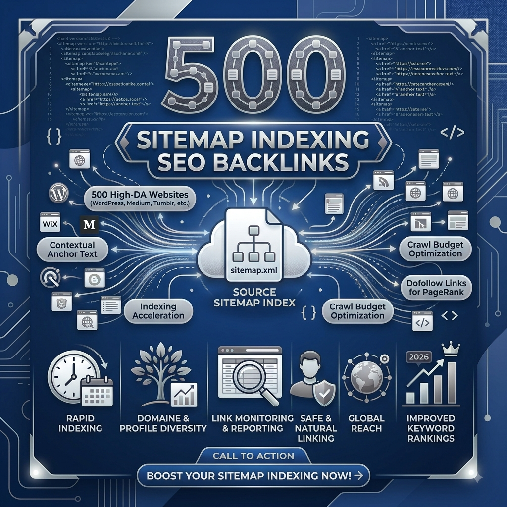 500 Sitemap Indexing SEO Backlinks