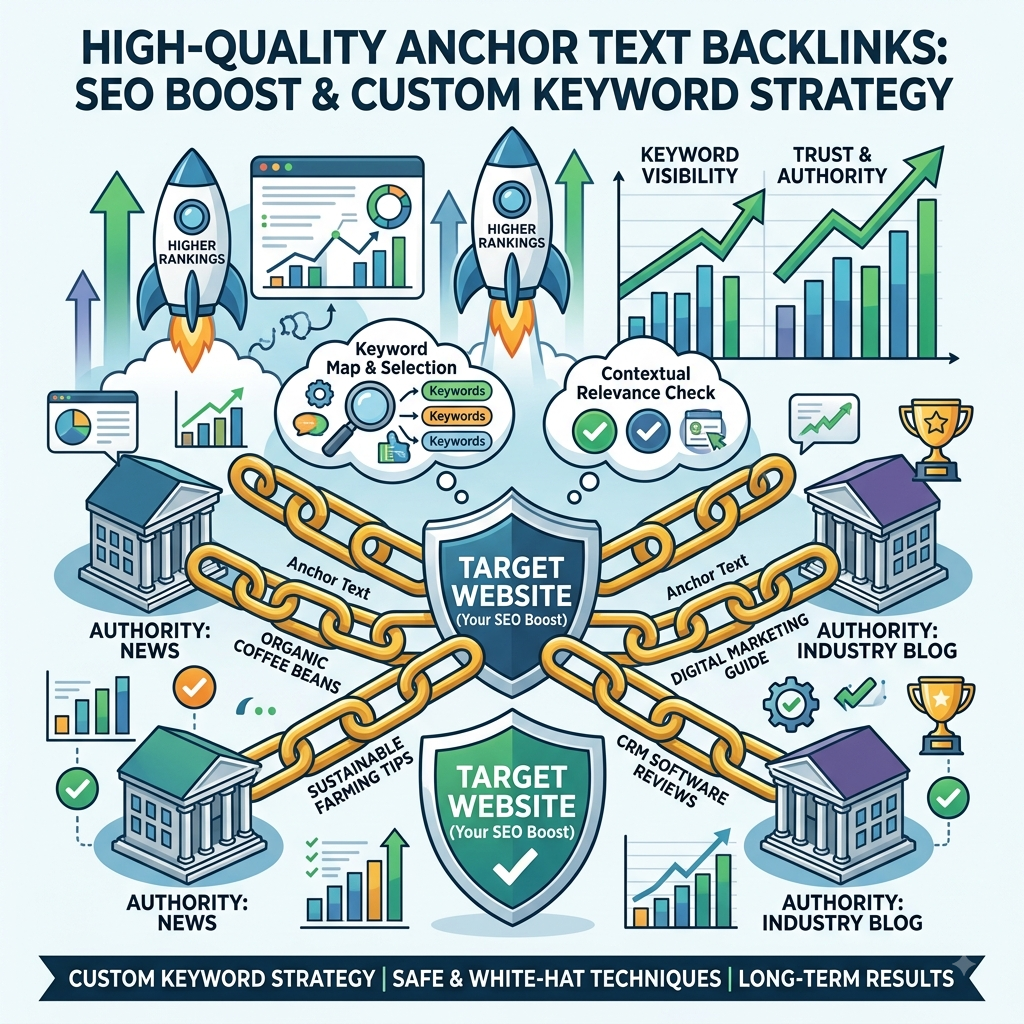 High-Quality Anchor Text Backlinks – SEO Boost with Custom Keyword Strategy
