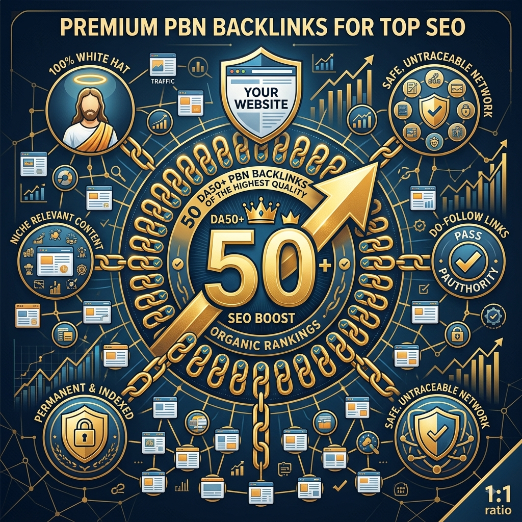 50 DA50+ PBN Backlinks of the Highest Quality